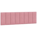 vidaXL Lit avec matelas rose 160x200 cm velours