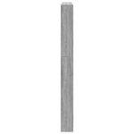 vidaXL Armoire à chaussures miroir 5 niveaux sonoma gris 63x17x169 5cm