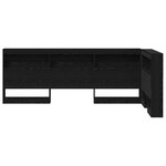 vidaXL Tête de lit de rangement Chêne noir 80 cm Bois d'ingénierie