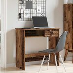 vidaXL Bureau style vieux bois 80x40x75 cm bois d'ingénierie