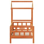 vidaXL Lit de jour avec toit sans matelas 80x200 cm bois massif
