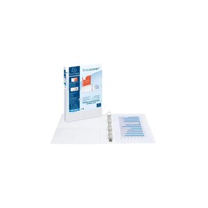 Classeur PP personnalisable Kreacover - 4 anneaux en D 60mm - A4 maxi blanc x 10 EXACOMPTA