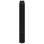vidaXL Pieds de table basse Noir 2 pièces 50 x (42-43) cm Acier