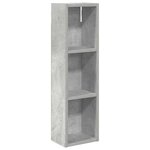 vidaXL Armoire murale de salle de bain Gris Béton 20 x 14 x 70 cm