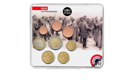 Mini-set série euro BU France 2015 – Première Guerre mondiale (les fraternisés)