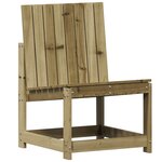 vidaXL Salon de jardin 3 Pièces bois de pin imprégné