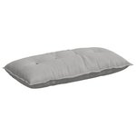 vidaXL Coussin de Dos Gris clair 100 x 50 cm Tissu en microfibre
