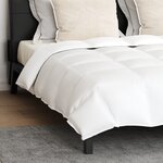 vidaXL Couette avec oreiller 3 Pièces Blanc 240 x 260 cm Bas