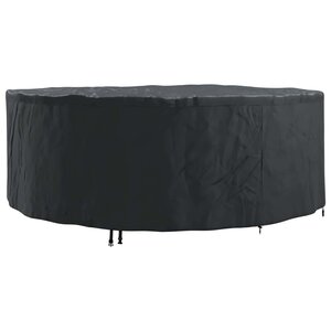 vidaXL Housse pour meubles 244 x 244 x 85 cm Tissu Oxford 210D Rond
