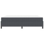 vidaXL Cadre de lit Gris foncé 180 x 200 cm Tissu en velours côtelé