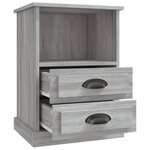 vidaXL Table de chevet sonoma gris 43x36x60 cm