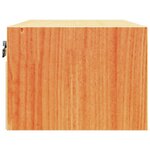 vidaXL Table de chevet avec tiroir 2 Pièces Marron cire 50 x 32 5 x 24 cm