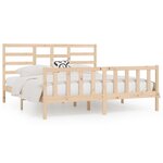 vidaXL Cadre de lit Bois de pin massif 200x200 cm