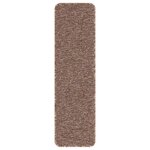 vidaXL Tapis Antidérapants pour Escaliers 15 Pièces Marron 75 x 20 cm PP