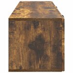 vidaXL Meuble TV mural Chêne fumé 98 x 31 x 30 cm Bois d'ingénierie