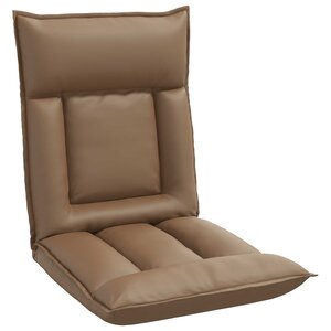 vidaXL Fauteuil de sol ajustable Cappuccino Simili cuir