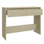 vidaXL Table console Chêne sonoma 100x35x76 5 cm Aggloméré