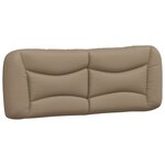 vidaXL Coussin de tête de lit cappuccino 120 cm similicuir