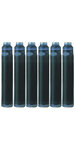 Waterman boite de 6 cartouches pour stylo plume  petit format  couleur bleu sérénité