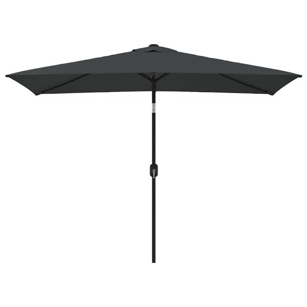 vidaXL Parasol d'extérieur avec mât en métal 300x200 cm anthracite