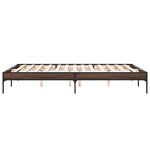 vidaXL Cadre de lit sans matelas chêne marron 150x200 cm