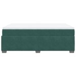 vidaXL Sommier à lattes de lit et matelas Vert foncé 140x190cm Velours