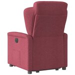 vidaXL Fauteuil inclinable rouge bordeaux tissu