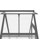 vidaXL Serre avec cadre de base anthracite 169x114x195 cm aluminium