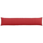 vidaXL Coussins de canapé 2 Pièces Rouge 200 x 40 cm tissu