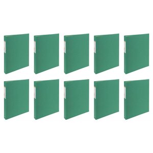 Classeur rembordé papier 4 anneaux 30mm Forever - A4  vert foncé x 10 EXACOMPTA