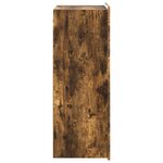 vidaXL Armoire Murale Chêne fumé 66 x 34 5 x 92 cm Bois d'ingénierie