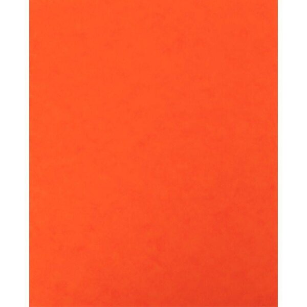 Protège-cahier en carte lustrée orange  format 18 x 22 cm