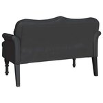 vidaXL Banc Chesterfield Noir 120 5 x 65 x 75 cm Cuir synthétique
