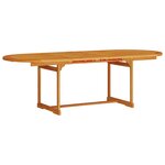 vidaXL Ensemble de salle à manger pour jardin 9 Pièces Marron