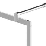 vidaXL Paroi de douche à l'italienne à verre ESG pierre 140x195 cm