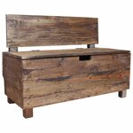 vidaXL Banc bois massif d'acajou 86x40x60 cm