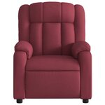vidaXL Fauteuil inclinable Rouge bordeaux Tissu