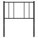 vidaXL Tête de lit métal noir 75 cm