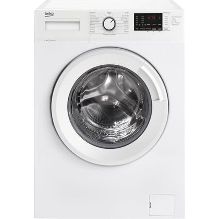 Lave-linge hublot beko wue6612w0w - 6 kg - l60 cm - blanc - 1200 trs/min - moteur standard