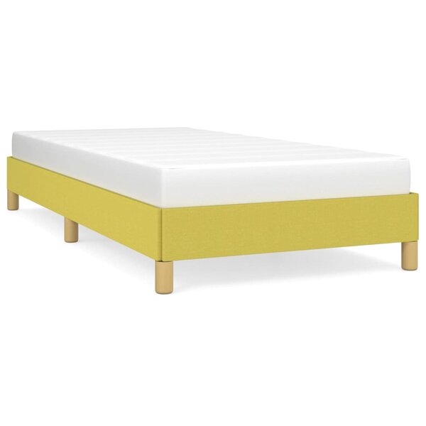 vidaXL Cadre de lit Vert 100 x 200 cm Tissu