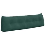 vidaXL Coussin de Dos Vert foncé 160 x 24 x 50 cm Velours