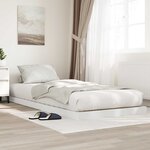vidaXL Cadre de lit surélevé Blanc 71 5 x 190 cm Bois d'ingénierie