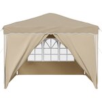 vidaXL Tente de fête pop-up 288 x 288 x 245 cm Crème Tissu Oxford