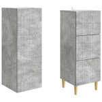 vidaXL Ensemble de Meubles 2 Pièces 33 x 34 5 x 90 cm Bois d'ingénierie
