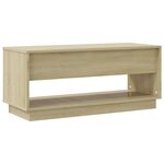 vidaXL Meuble TV chêne sonoma 102x41x44 cm bois d'ingénierie