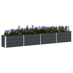 vidaXL Jardinière Anthracite 320 x 40 x 45 cm Acier
