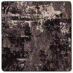 vidaXL Coureur de Tapis MARSA Noir 100 x 100 cm Polyester et PVC
