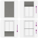 vidaXL Store plissé anthracite 120x200 cm largeur du tissu 119 4 cm