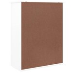 vidaXL Armoire à chaussures ALTA blanc 77x35x96 cm bois massif de pin