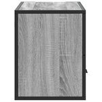vidaXL Meuble TV sonoma gris 80x31x39 5 cm bois d'ingénierie et métal